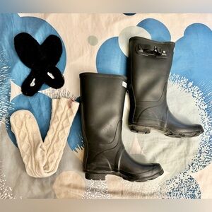 Hunter Huntress Wide Leg Wellington Boots